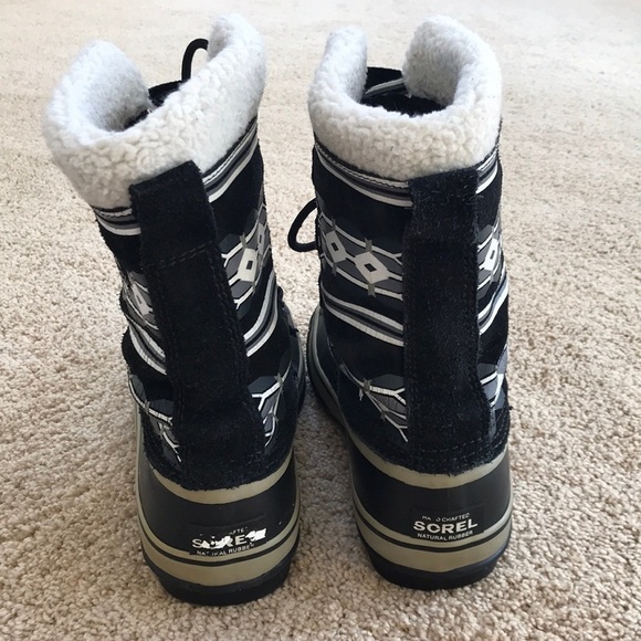 Sorel SZ 7, men’s caribou black waterproof boots . main image 6